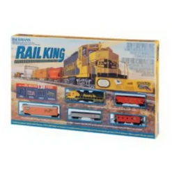 Trains|Bachmann 00657 Santa Fe Rail King HO Gauge Diesel Train Set - Model Train Junction: Quality Parts and Art Supplies