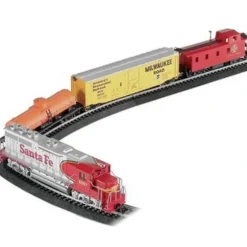 Trains|Bachmann 00612 Santa Fe Thunderbolt HO Gauge Diesel Freight Train Set - Model Train Junction: Quality Parts and Art Supplies