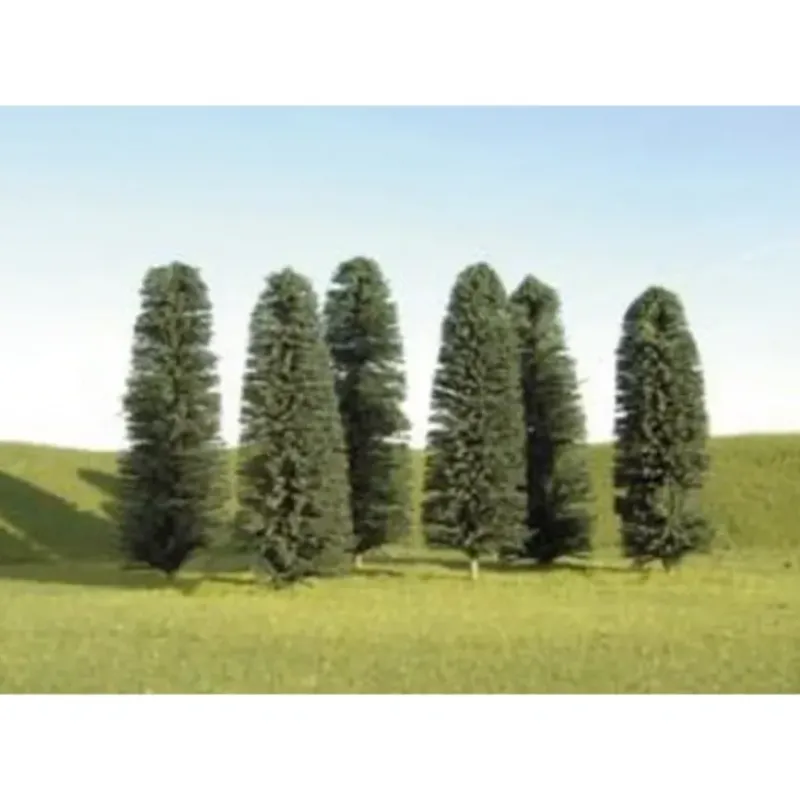 Trains|Bachmann 32005 Scene Scapes 5"-6" Cedar Trees (Set of 6) - Model Train Junction: Quality Parts and Art Supplies