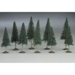 Trains|Bachmann 32101 Scene Scapes 3"- 4" Pine Trees (Box of 9) - Model Train Junction: Quality Parts and Art Supplies