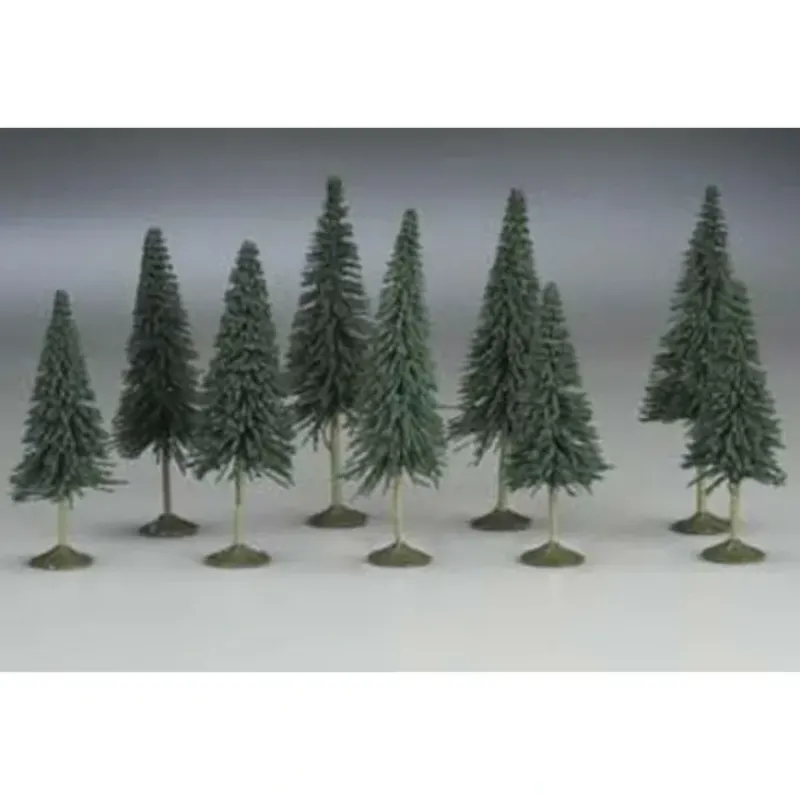 Trains|Bachmann 32101 Scene Scapes 3"- 4" Pine Trees (Box of 9) - Model Train Junction: Quality Parts and Art Supplies