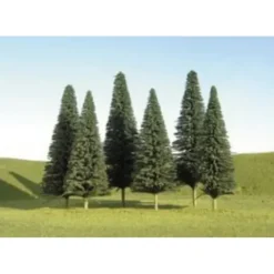Trains|Bachmann 32001 Scene Scapes 5"-6" Pine Trees (Set of 6) - Model Train Junction: Quality Parts and Art Supplies