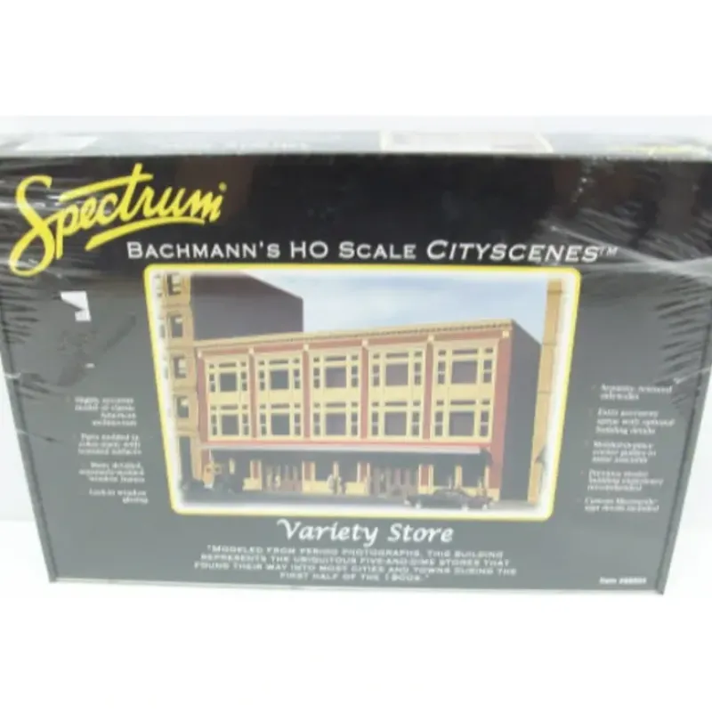 Trains|Bachmann 88004 Spectrum HO Scale Variety Store Cityscenes Building Kit - Model Train Junction: Quality Parts and Art Supplies