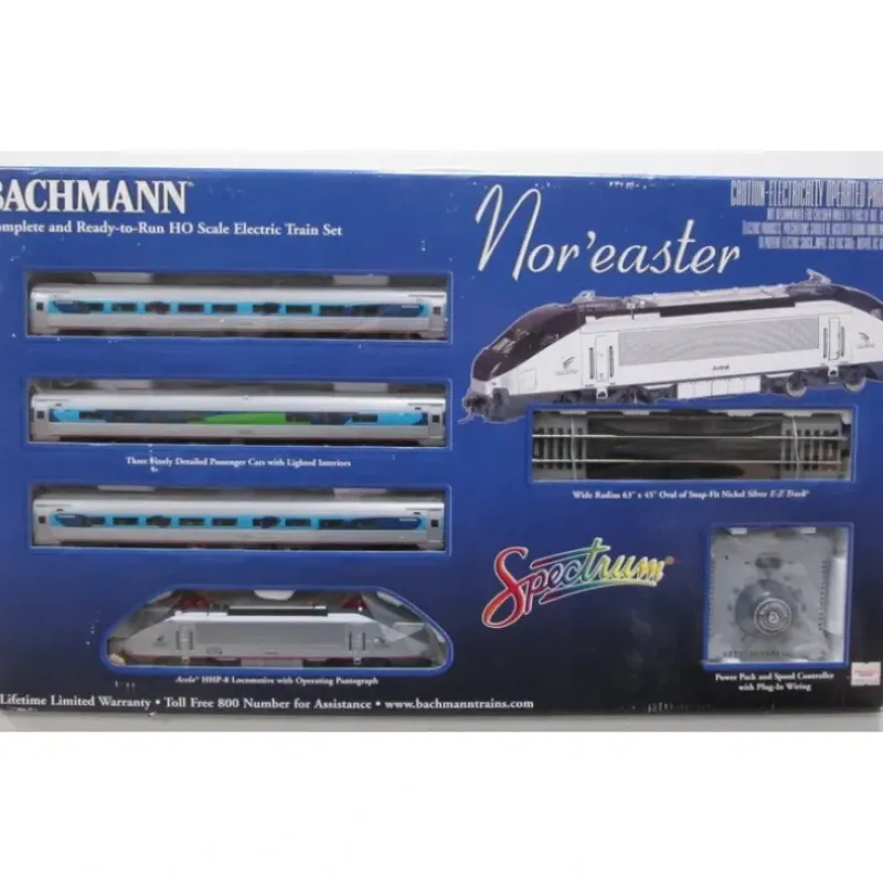 Trains|Bachmann 01313 The Nor'Easter HO Gauge Electric Passenger Starter Train Set - Model Train Junction: Quality Parts and Art Supplies