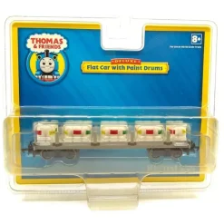 Trains|Bachmann 77027 Thomas & Friends Flat car w/Paint Drums - Model Train Junction: Quality Parts and Art Supplies