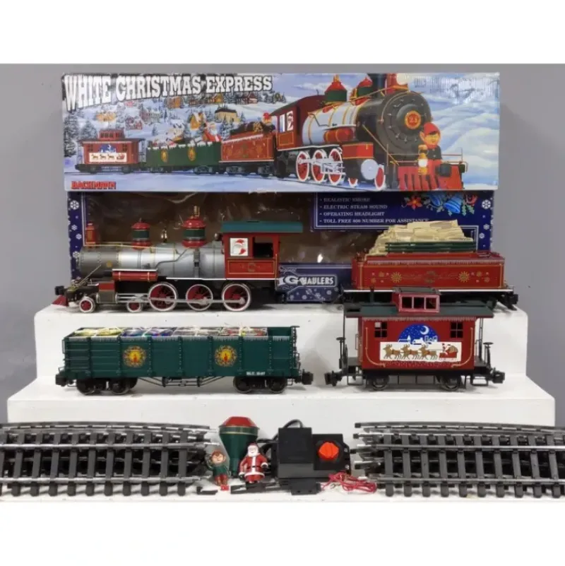 Trains|Bachmann 90023 White Christmas Express G Gauge Steam Train Set VG/Box - Model Train Junction: Quality Parts and Art Supplies