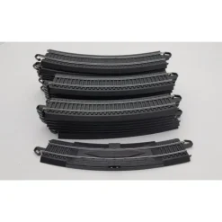 Trains|Bachmann HO Steel Alloy Assorted Curved E-Z Track Sections & 1 Rerailer [28] LN - Model Train Junction: Quality Parts and Art Supplies