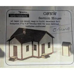 Trains|Banta Model Works 6029 O Scale C & NW Section House Building Kit - Model Train Junction: Quality Parts and Art Supplies