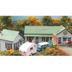 Trains|Bar Mills 872 HO Collard's Creek Motor Park Kit - w/Extra Buildings - Model Train Junction: Quality Parts and Art Supplies