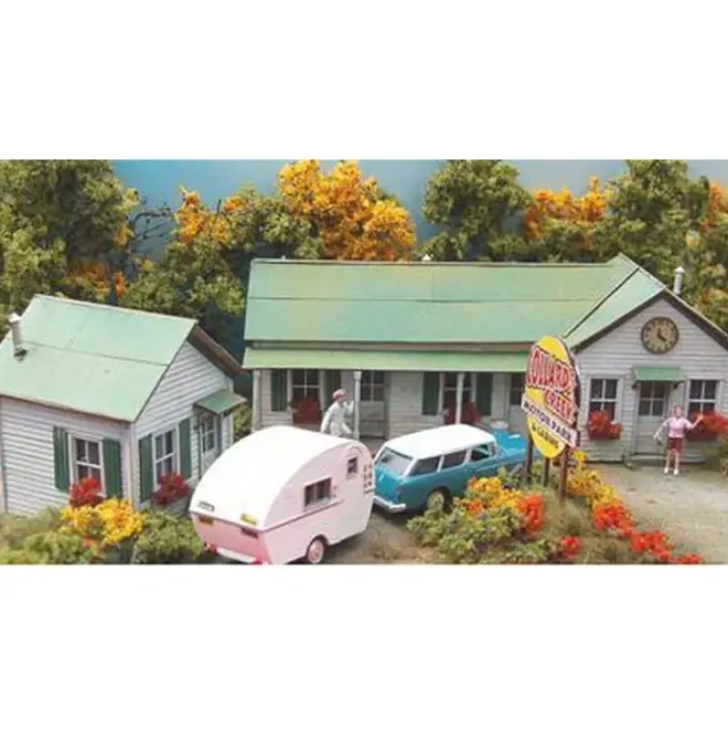 Trains|Bar Mills 872 HO Collard's Creek Motor Park Kit - w/Extra Buildings - Model Train Junction: Quality Parts and Art Supplies
