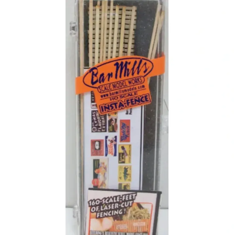 Trains|Bar Mills 0042 HO Insta-Fence Approx 160' 488 m Kit - Model Train Junction: Quality Parts and Art Supplies