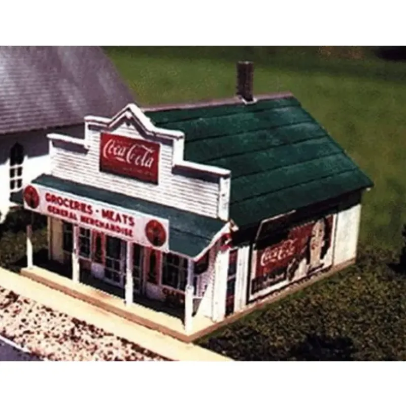 Trains|Blair Line 180 HO Blairstown General Store Laser-Cut Building Kit - Model Train Junction: Quality Parts and Art Supplies