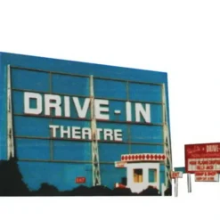 Trains|Blair Line 168 HO Drive-In Theatre Laser-Cut Building Kit - Model Train Junction: Quality Parts and Art Supplies
