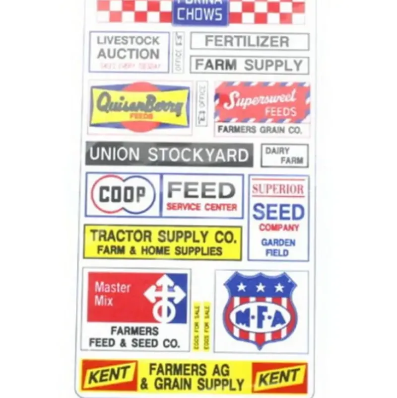 Trains|Blair Line 157 HO Feed & Seed Store Signs - Model Train Junction: Quality Parts and Art Supplies