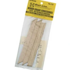 Trains|Blair Line 132 HO 2-Lane 4.75" Left Angled Laser-Cut Wood Grade Crossing - Model Train Junction: Quality Parts and Art Supplies