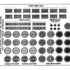 Trains|Blair Line 162 HO Manhole Covers & Storm Drains - Model Train Junction: Quality Parts and Art Supplies