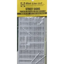 Trains|Blair Line 109 HO Scale Street Signs & Post - Model Train Junction: Quality Parts and Art Supplies