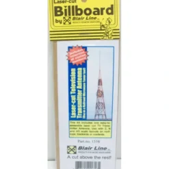 Trains|Blair Line 1516 HO TV Broadcast Tower Lasercut Kit - Model Train Junction: Quality Parts and Art Supplies