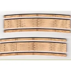 Trains|Blair Line 026 N Wood Grade Crossing 10"-12" Curved 11' Ra.Laser-Cut (Pack of 2) - Model Train Junction: Quality Parts and Art Supplies
