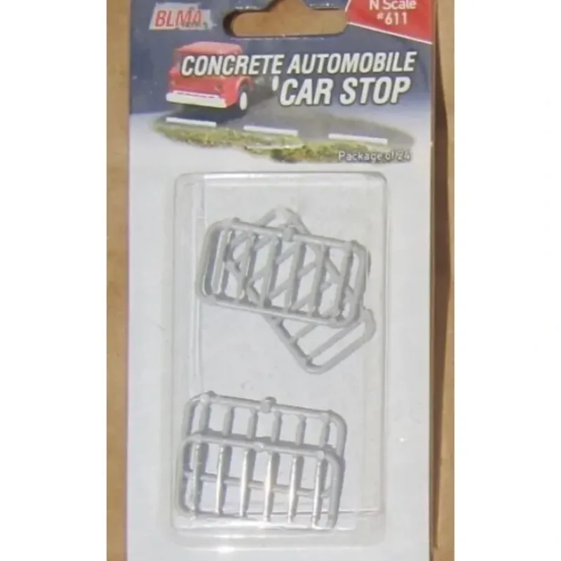 Trains|BLMA Models 611 N Concrete Car Stop (Pack of 24) - Model Train Junction: Quality Parts and Art Supplies