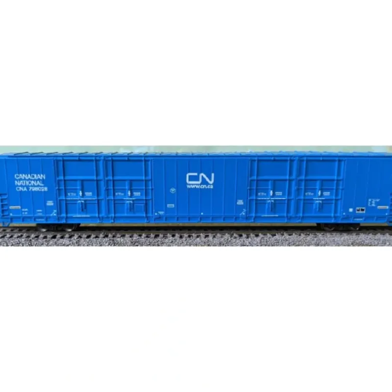 Blueford Shops, N Scale, 87320, 86 Quad Door Boxcar, post-'74, Canadian National, #798028 - Model Train Junction: Quality Parts and Art Supplies