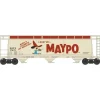 Bowser, 38147, N Scale, 3-Bay Cylindrical Covered Hopper, Maypo, #17480 - Model Train Junction: Quality Parts and Art Supplies New