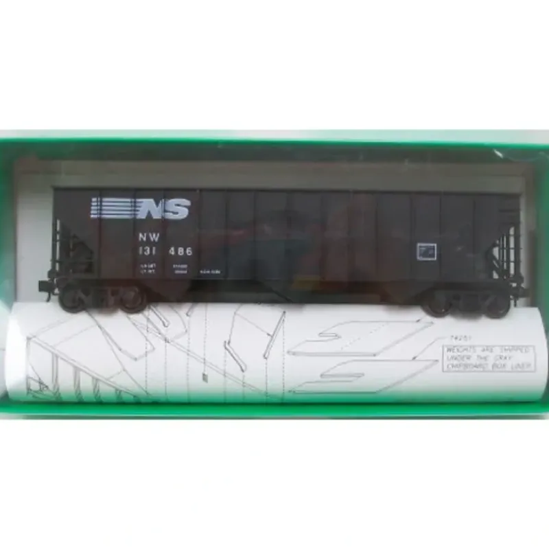 Trains|Bowser 55123 NS HO Scale 100 Ton 45' Bay Hopper Kit - Model Train Junction: Quality Parts and Art Supplies