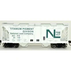Bowser, HO Scale, 42764, 70-Ton 2-Bay Covered Hopper, National Lead, #26720 - Model Train Junction: Quality Parts and Art Supplies Clearance