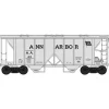 Bowser, HO Scale, 42743, 70-Ton 2-Bay Covered Hopper, Ann Arbor, #49 - Model Train Junction: Quality Parts and Art Supplies Hot