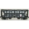 Bowser, HO Scale, 42761, 70-Ton 2-Bay Covered Hopper, McMillen Feed, #109 - Model Train Junction: Quality Parts and Art Supplies Outlet