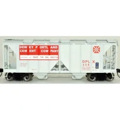 Bowser, HO Scale, 42751, 70-Ton 2-Bay Covered Hopper, Dewey Portland Cement, #208 - Model Train Junction: Quality Parts and Art Supplies Online