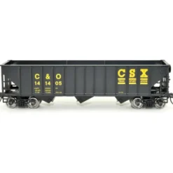 Bowser, HO Scale, #42913, 70-Ton 12-Panel Triple Hopper, C&O CSX, #141405 - Model Train Junction: Quality Parts and Art Supplies Online