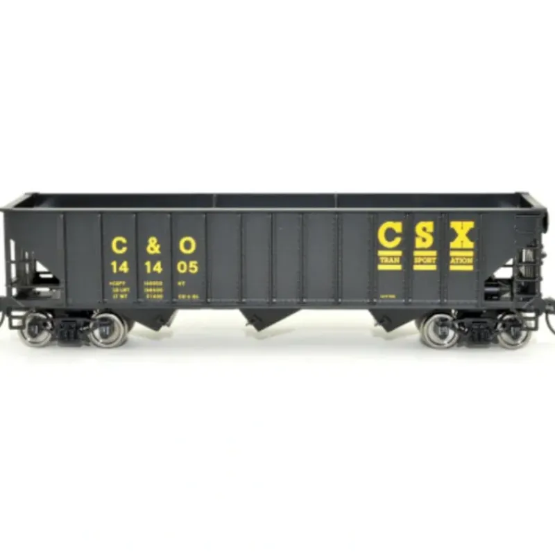 Bowser, HO Scale, #42914, 70-Ton 12-Panel Triple Hopper, C&O CSX, #141444 - Model Train Junction: Quality Parts and Art Supplies Online