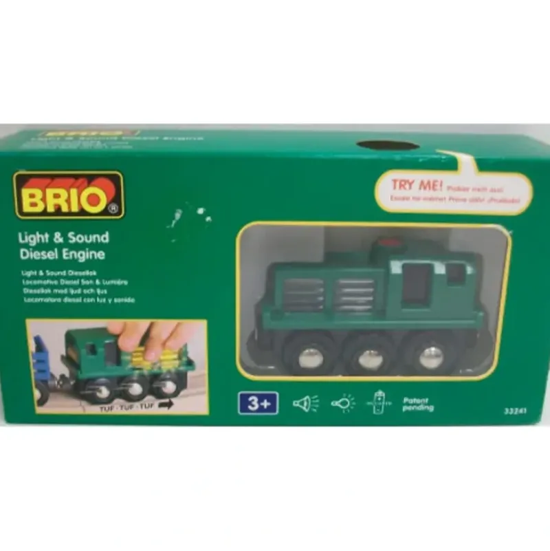 Trains|Brio 33241 Light & Sound Diesel - Model Train Junction: Quality Parts and Art Supplies