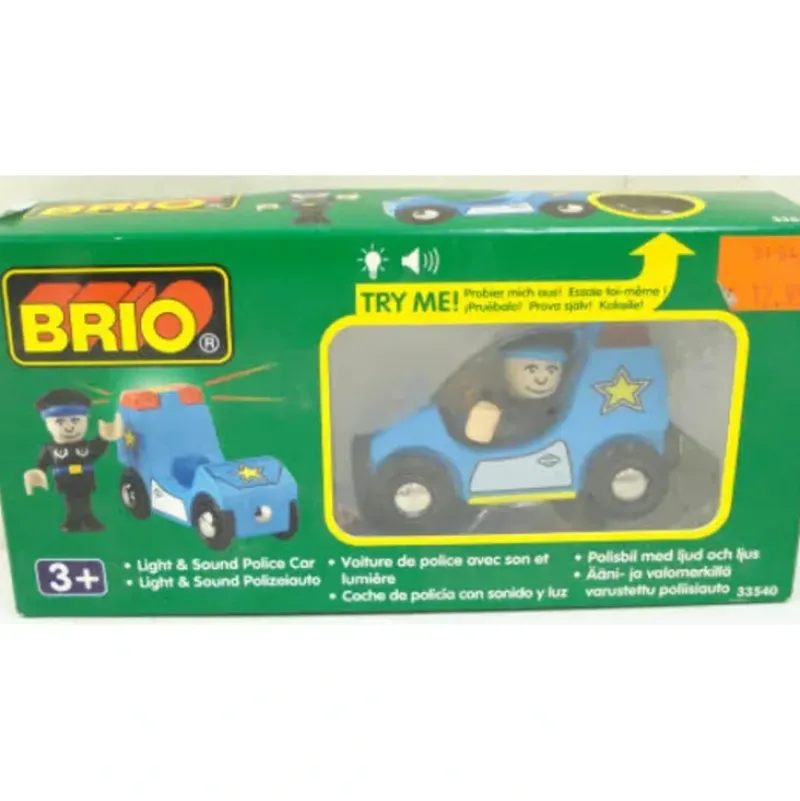 Trains|Brio 33540 Light & Sound Police Car - Model Train Junction: Quality Parts and Art Supplies