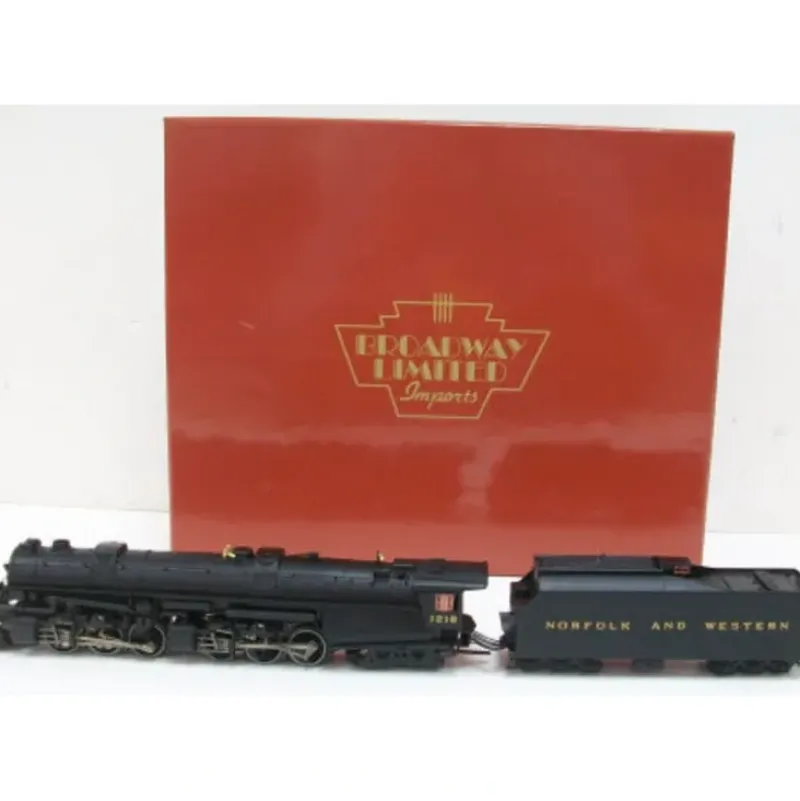 Trains|Broadway Limited 12 HO Norfolk & Western Paragon Series Steam 2-6-6-4 #1218 EX/Box - Model Train Junction: Quality Parts and Art Supplies