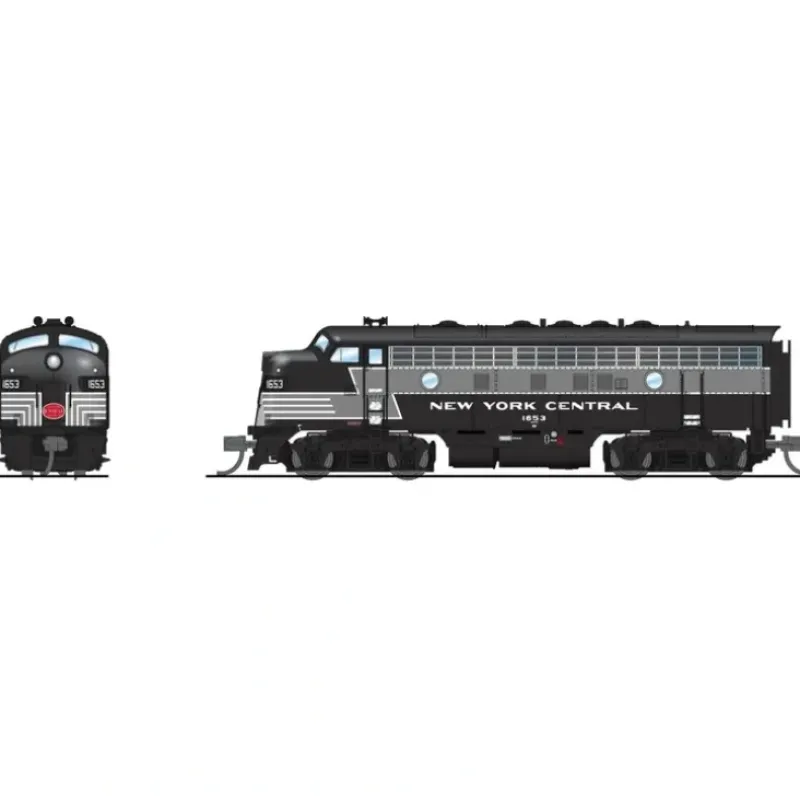 Trains|Broadway Limited 417 HO Scale NYC EMD F-7A Diesel Locomotive #1663 w/ DCC & Snd LN/Box - Model Train Junction: Quality Parts and Art Supplies
