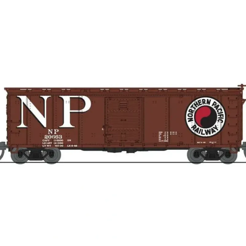 Broadway Limited Imports, N Scale, 7280, USRA 40' Steel Box Cars, Northern Pacific, (2 Pack) - Model Train Junction: Quality Parts and Art Supplies Outlet