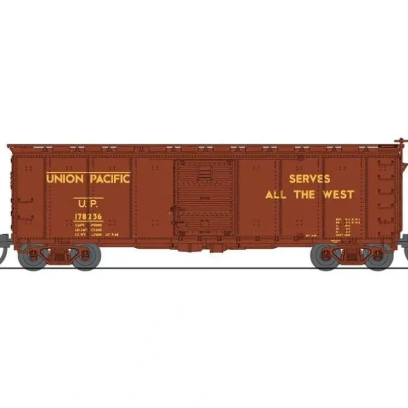 Broadway Limited Imports, N Scale, 7284, USRA 40' Steel Box Cars, Union Pacific, (2 Pack) - Model Train Junction: Quality Parts and Art Supplies Outlet