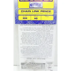 Trains|Builders-in-Scale 604 HO Scale Chain Link Fence 150'''' 2-Large & 1-Small Gates - Model Train Junction: Quality Parts and Art Supplies