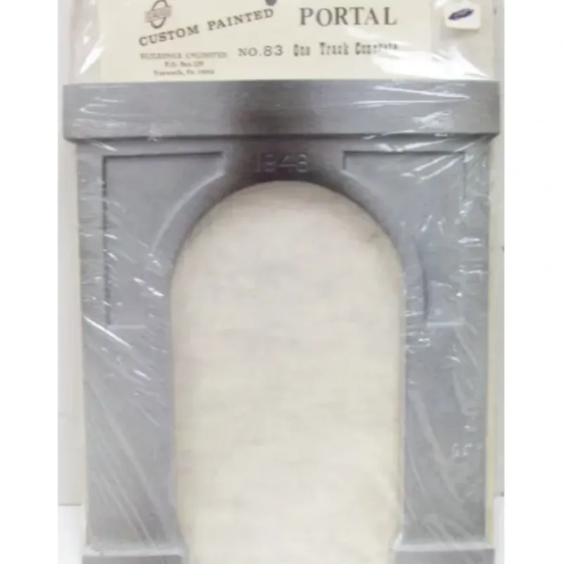 Trains|Building Unlimited 83 O Gauge 1-Track Concrete Portal - Model Train Junction: Quality Parts and Art Supplies