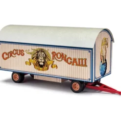 Trains|Busch 59966 HO Assembled Circus Roncalli Wooden Trailer with Round Roof - Model Train Junction: Quality Parts and Art Supplies