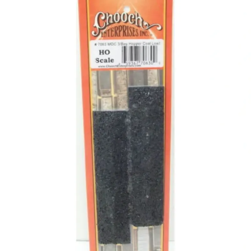 Trains|Chooch 7063 HO Roundhouse Cars 40' Hopper Coal Loads (Pack of 2) - Model Train Junction: Quality Parts and Art Supplies