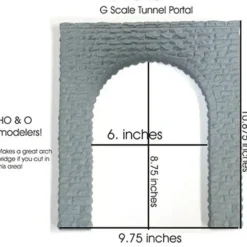 Trains|Chooch Enterprises 9640 G Single-Track Cut Stone Tunnel Portal - Model Train Junction: Quality Parts and Art Supplies