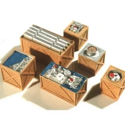Trains|Chooch Enterprises 7251 HO Open Crates/Machinery Load 6-Piece Set - Model Train Junction: Quality Parts and Art Supplies
