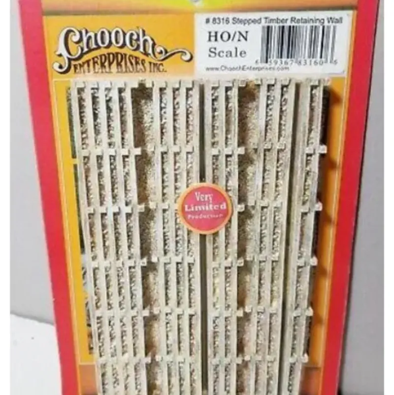 Trains|Chooch Enterprises 8316 HO Stepped Timber Retaining Wall Very Limited Production - Model Train Junction: Quality Parts and Art Supplies