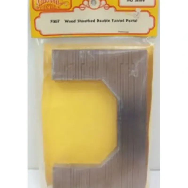 Trains|Chooch Enterprises 7007 HO Wood Sheathed Double Portal - Model Train Junction: Quality Parts and Art Supplies