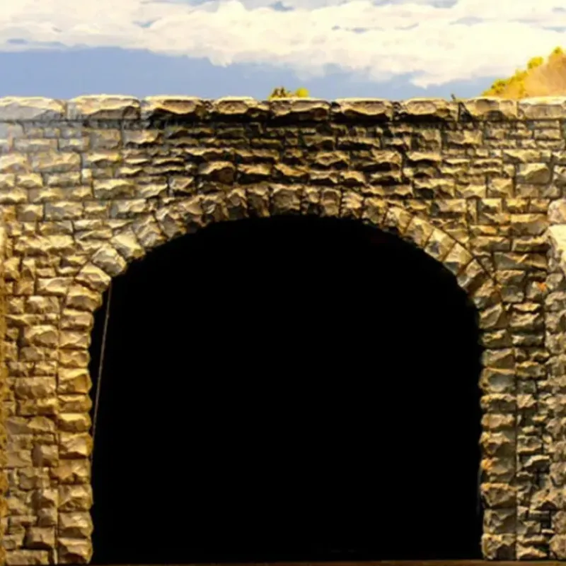 Trains|Chooch Enterprises 9770 N Double Track Random Stone Tunnel Portal 2-Piece Set - Model Train Junction: Quality Parts and Art Supplies