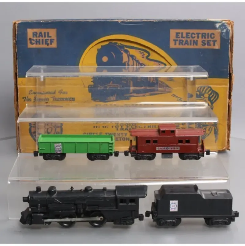 Trains|Circle 20 Corp. Vintage HO Scale Rail Chief Steam Freight Set VG/Box - Model Train Junction: Quality Parts and Art Supplies