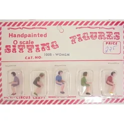 Trains|Circus Craft 1008 O Handpainted Assorted Women Sitting Figures (Set of 5) - Model Train Junction: Quality Parts and Art Supplies